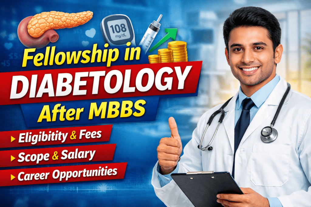 Fellowship in Diabetology After MBBS: Eligibility, Fees & Scope
