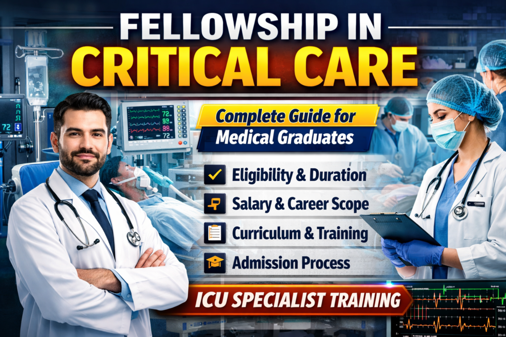 Fellowship in Critical Care: Complete Guide for Medical Graduates
