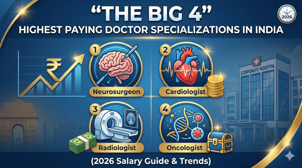 The Big 4 Highest Paying Doctor Specializations in India 2026