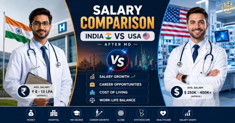 Salary Comparison in India and USA After MD