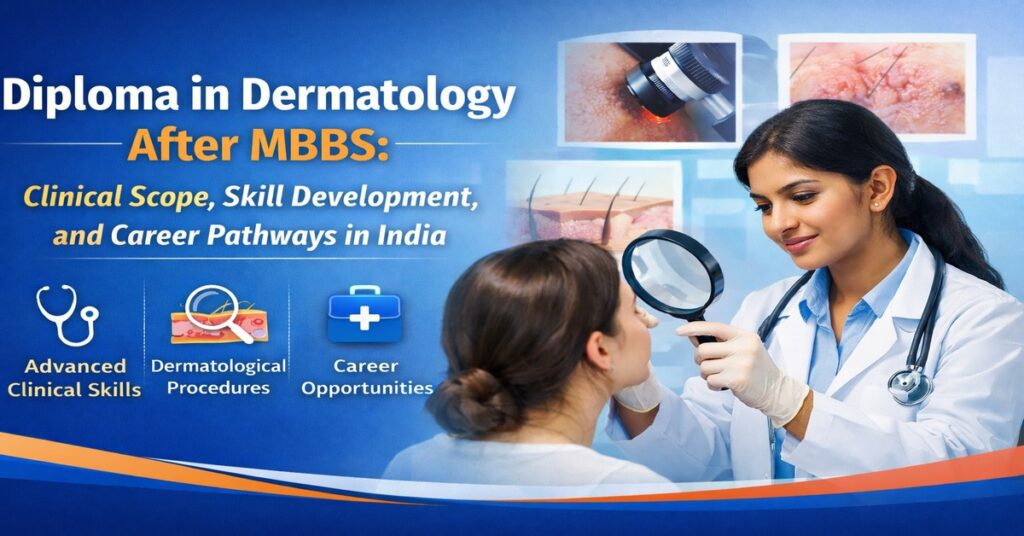 p g diploma in dermatology course with clinical and cosmetic training