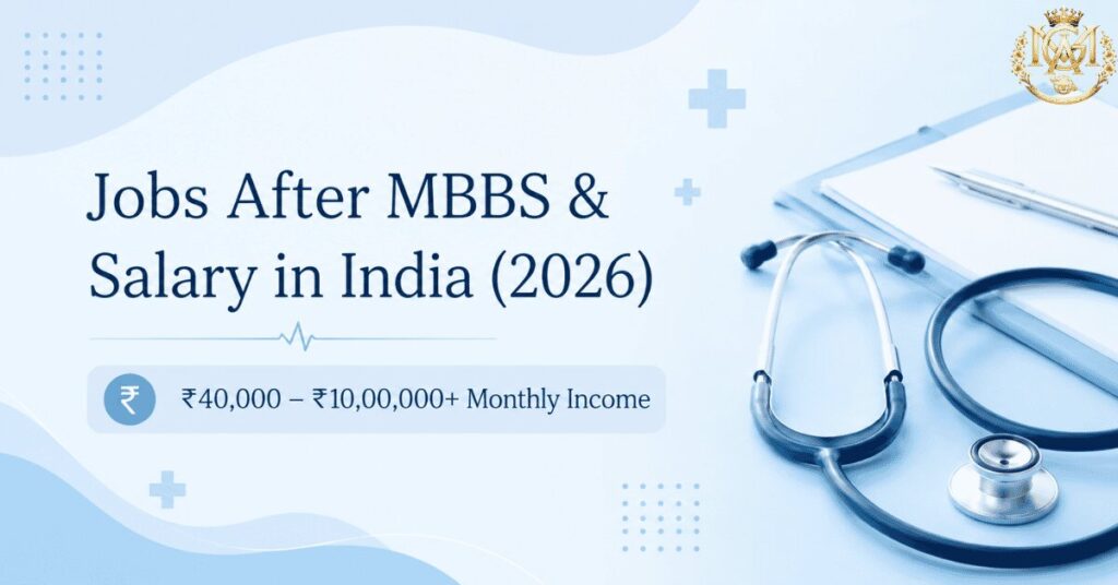 highest paying jobs after MBBS in India including doctor salary comparison chart 2026