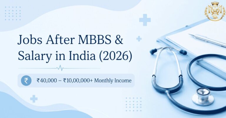 highest paying jobs after MBBS in India including doctor salary comparison chart 2026