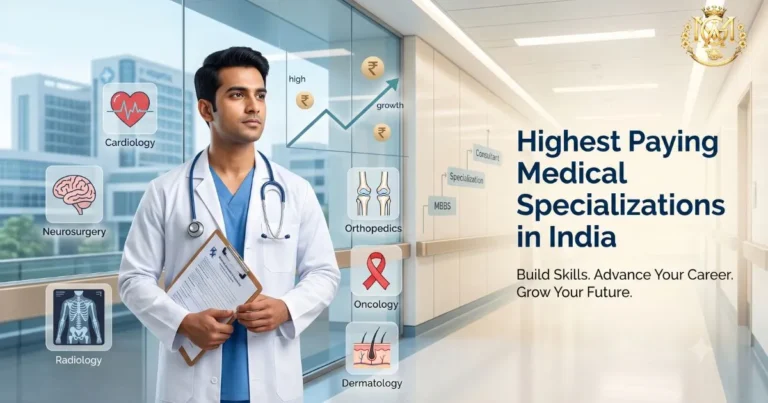 Doctor exploring the highest paying medical specializations in India for career growth after MBBS.
