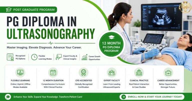 Doctor performing ultrasound scan on patient with modern diagnostic imaging equipment in clinical setting