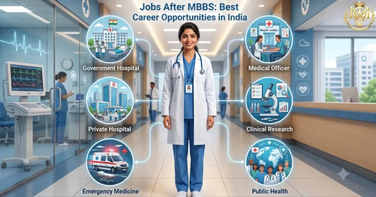 Jobs after MBBS showing clinical, government, private, and non-clinical career opportunities for MBBS doctors in India