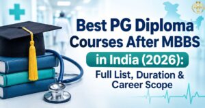 Doctor researching the best one-year PG diploma courses after MBBS in India