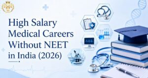 Working doctor representing high-salary medical career pathways without NEET-PG