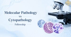 Pathologists comparing subspecialties to choose between a fellowship in molecular pathology and cytopathology