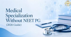 Medical specialization after MBBS without NEET PG — Fellowship, PG Diploma and Certificate options for doctors in India 2026