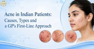 General physician examining a patient representing acne management for general physicians in India