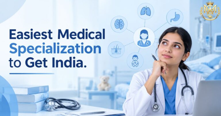 Medical student evaluating options to find the easiest medical specialization to get in India