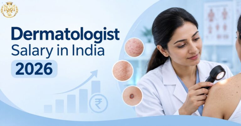 Data and insights on dermatologist salary in India for 2026 across different career stages