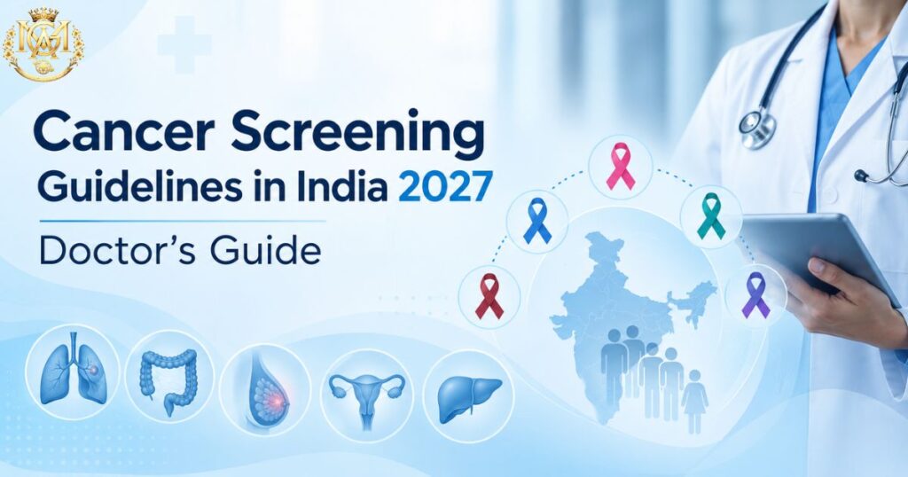Doctor conducting an oral cancer screening and visual examination for high-risk patients